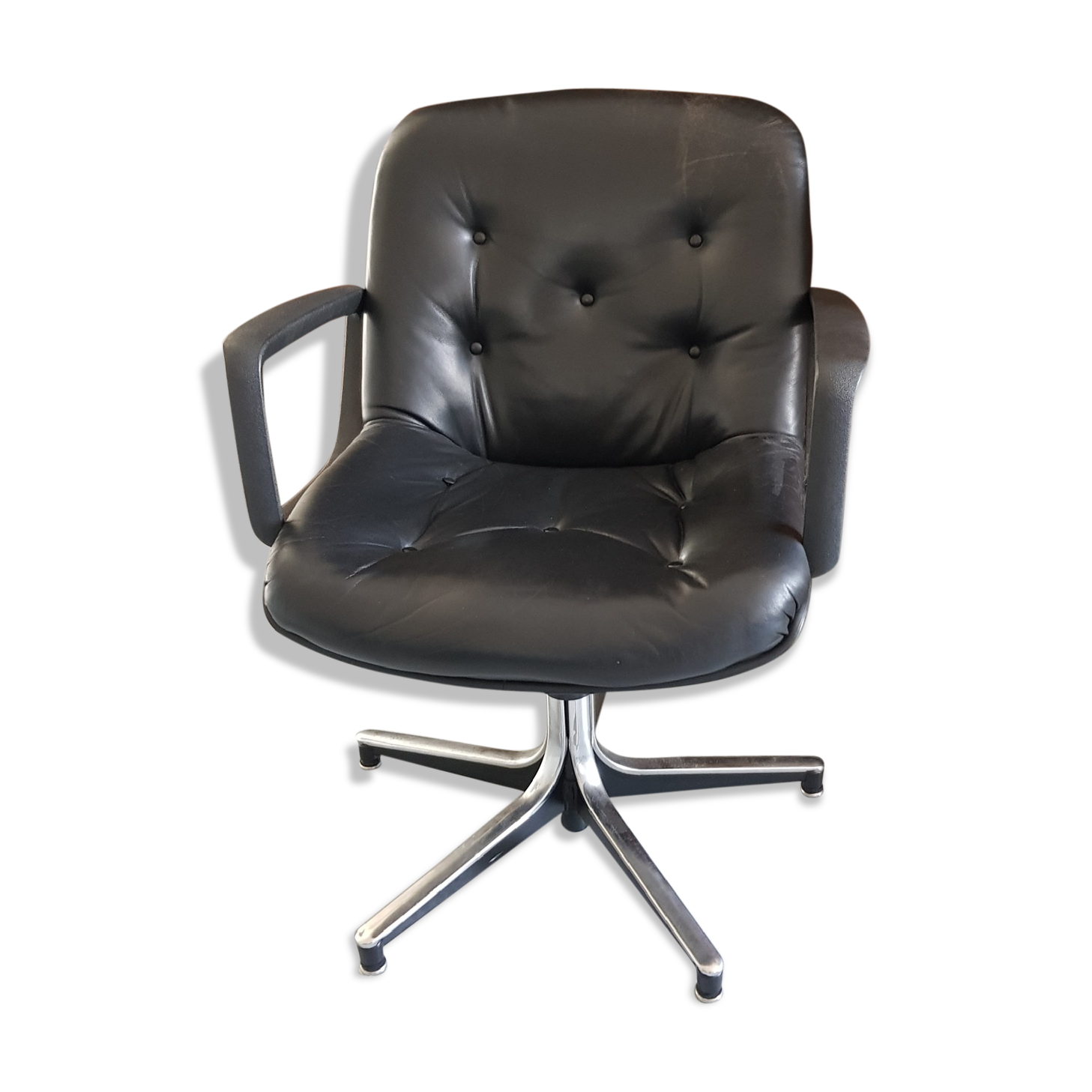 1970 leather office chair