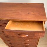 Danish 8-drawer chest of drawers in teak