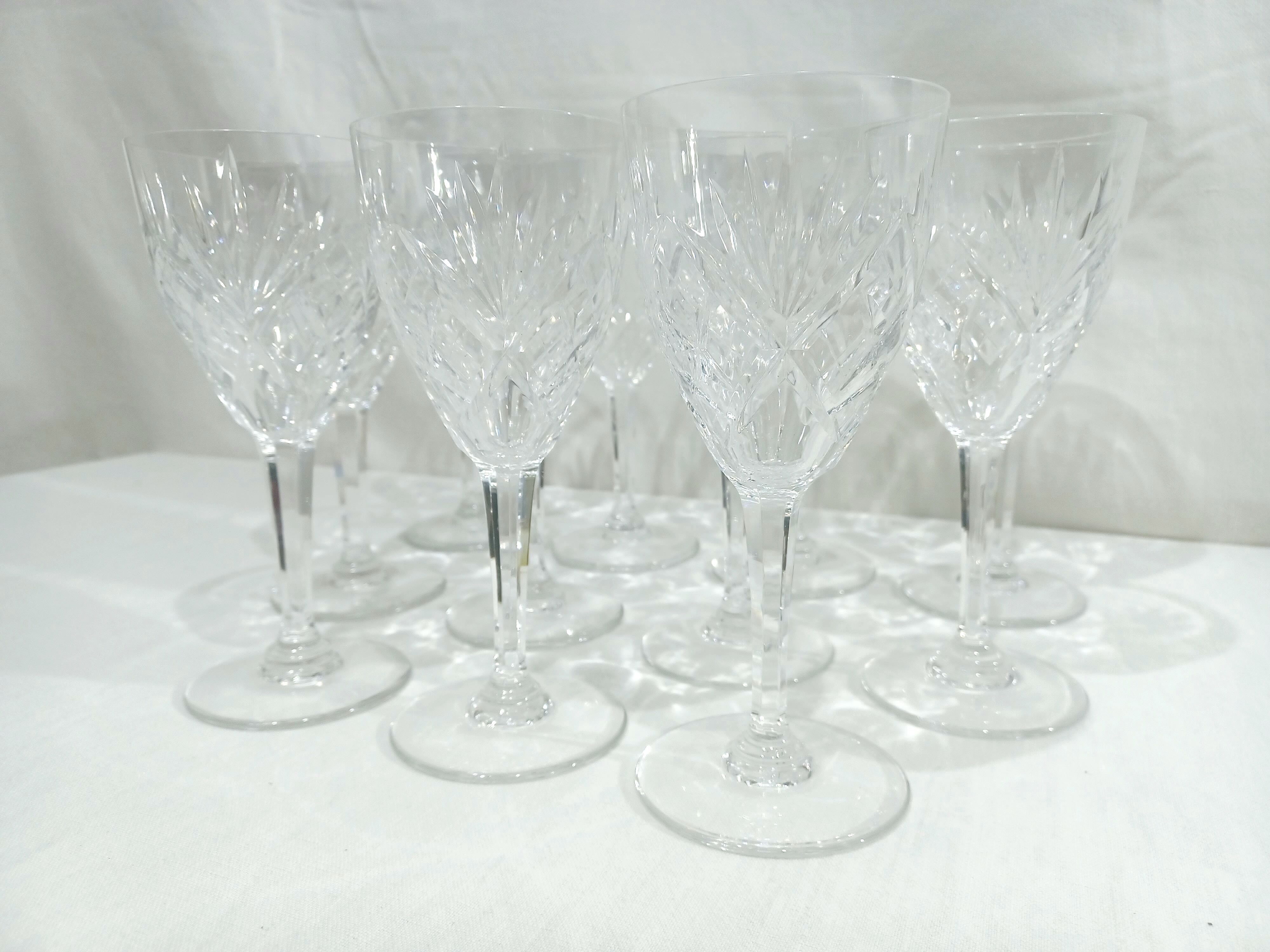 saint-louis- model chantilly 11 water glasses