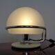 Italian glass and chromed steel table lamp, 1960s