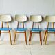 Chaises vintage de ton, lot de 4