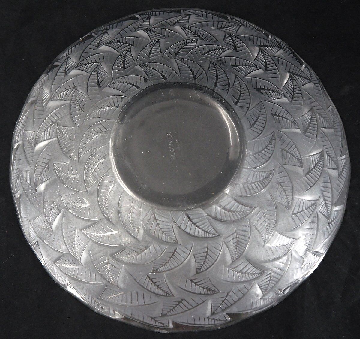 Coupe, plat, "les ormeaux" N°1, René Lalique