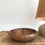 Berber dish, painted terracotta