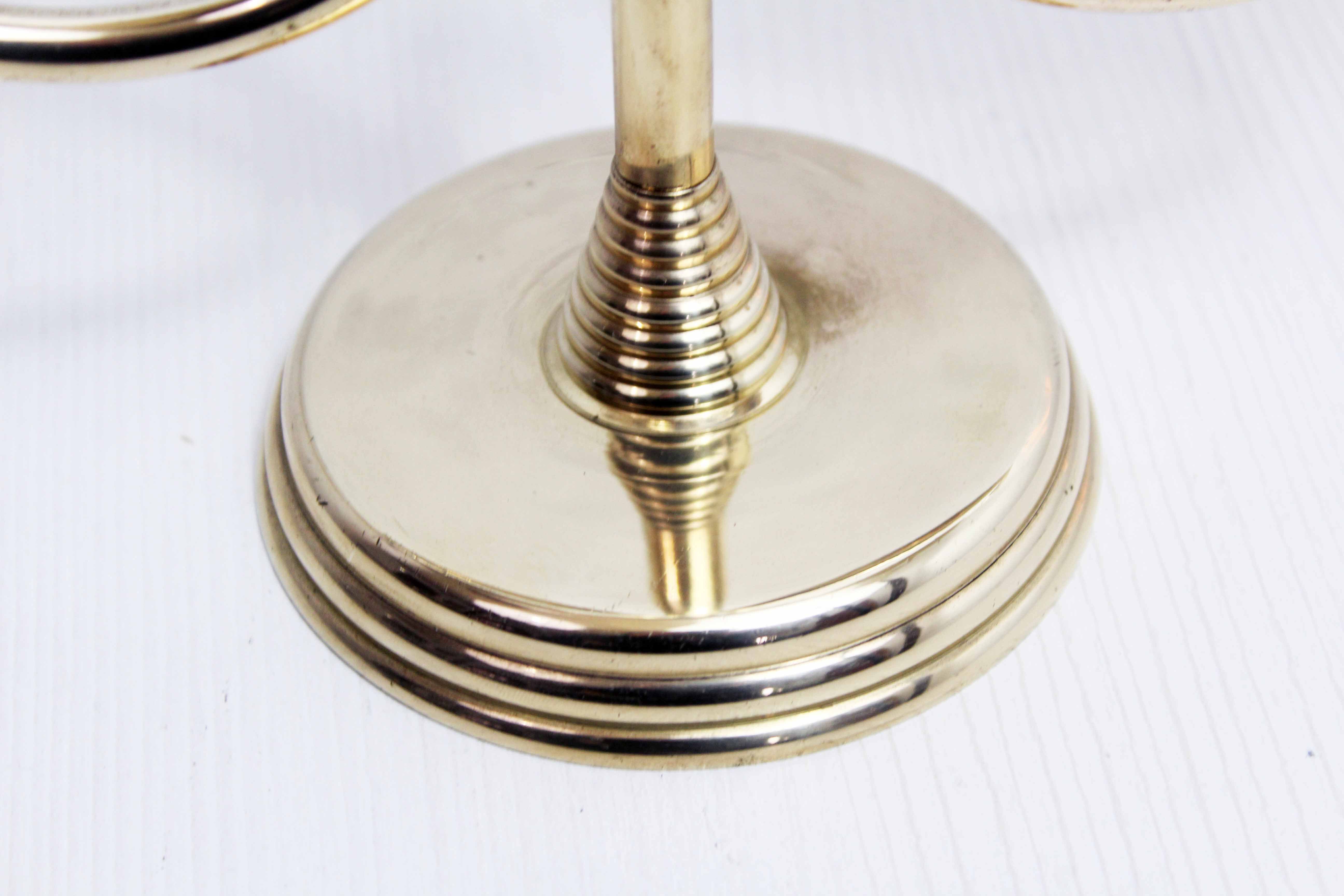 Art Deco style brass candle holder