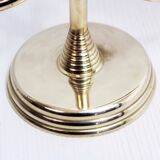 Bougeoir style art deco en laiton