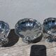6 large stainless steel bowls 1970