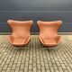 Fritz Hansen Egg chair by Arne Jacobsen in Cognac leather, NEW condition!