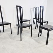 Vintage postmodern dining chairs, 1980s