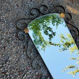 Mirror mirror of the 60s metal black and gold