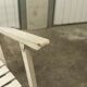 Garden furniture table and 4 armchairs 60's in its juice