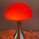 Lampe champignon vintage en opaline et métal