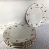Series of 8 plates Digoin