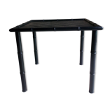 Table d'appoint bois et bambou noire