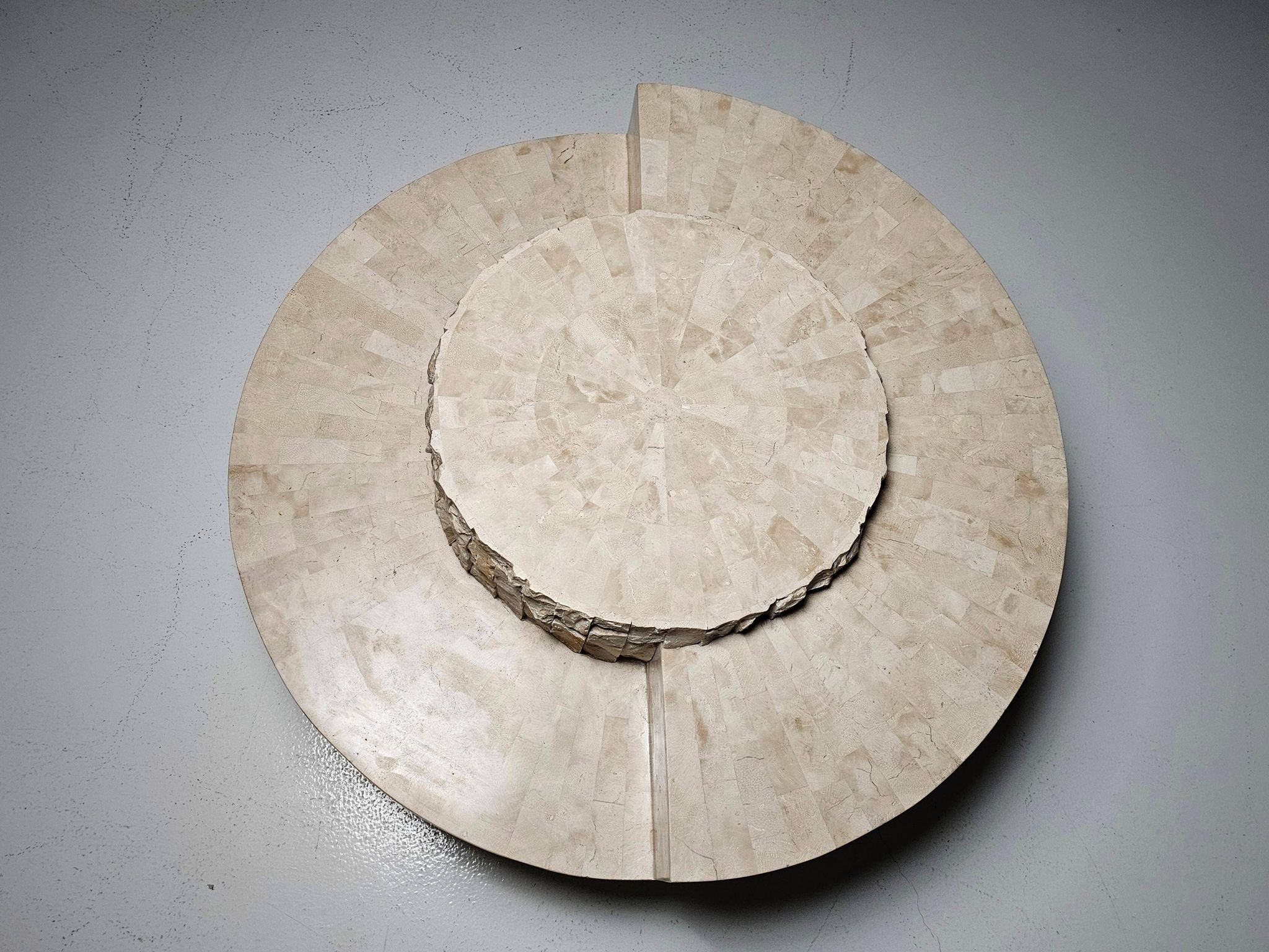 Mactan stone coffee table by Magnussen Ponte, 1980s