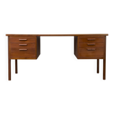 Bureau danois en teck avec tiroirs, années 1960