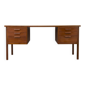 Danish teak desk with drawers, 1960s