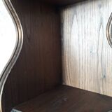 Corner shelf with 2 wooden shelves