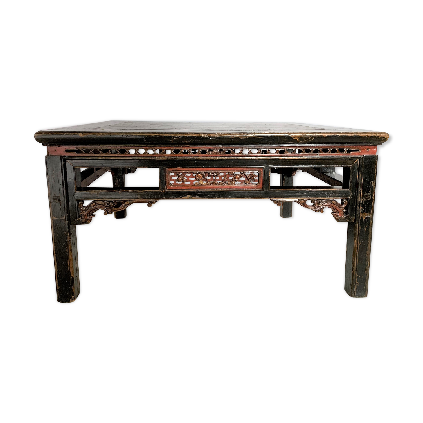 Ancient chinese golden wood table
