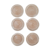 6 Sisal glass underglasses