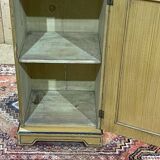 19th century English bedside table in painted fir