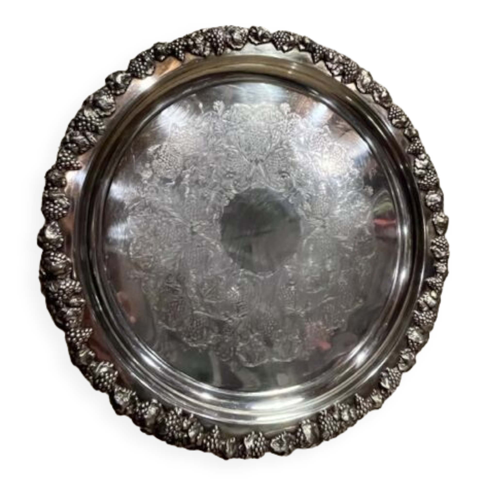 Large 1960 silver metal top