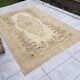Tapis de sol anatolien Oushak beige sku 844