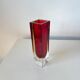 Vintage Murano blown glass sommerso vase - made in Italy