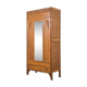 Art Deco wardrobe in carved wood with mirror from the 1930s.