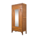 Art Deco wardrobe in carved wood with mirror from the 1930s.