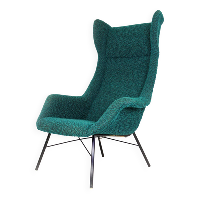 Fauteuil à oreilles par Miroslav Navrátil, Tchécoslovaquie, années 1960.