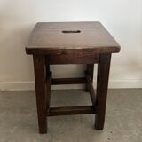 Varnished wooden stool