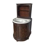 Washbasin cabinet Italy 19th century ceramic Ginori Tuscany Napoleon III