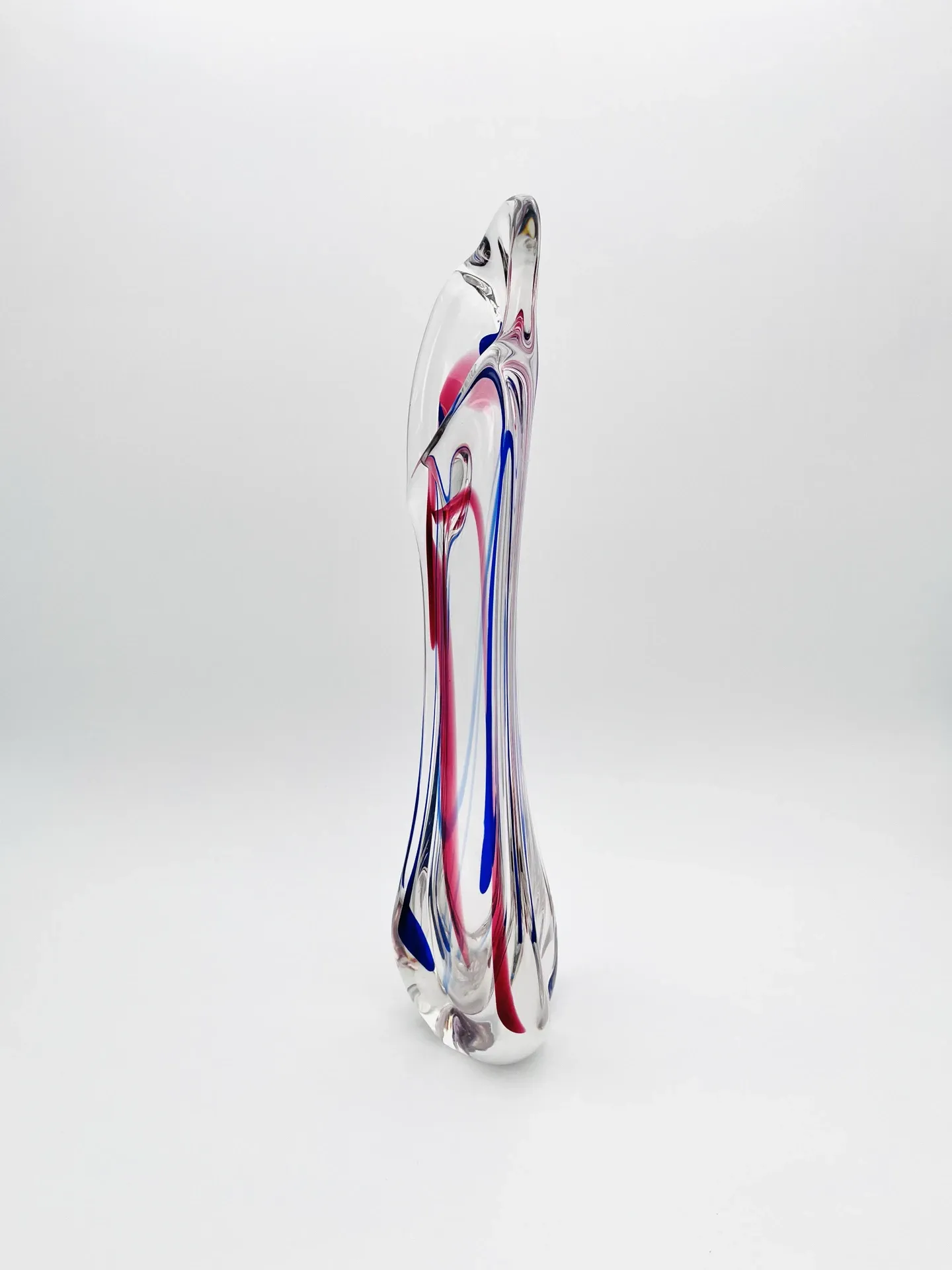 XXL Vase Crystal Max Verboeket Kristalunie Maastricht 43cm Signed