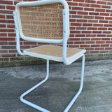 Set of 4 Cesca b32 model chairs in white