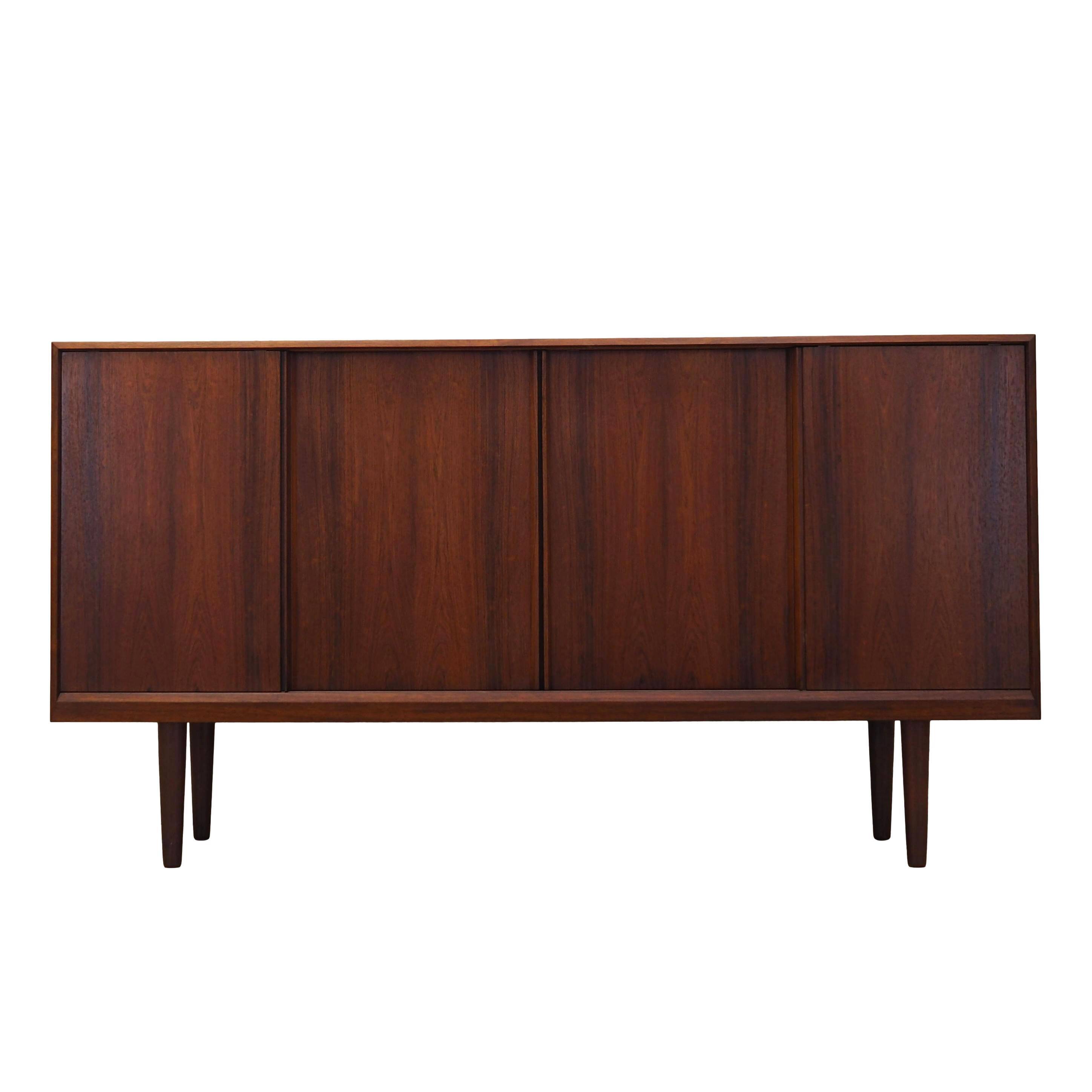 Buffet haut en palissandre, design danois, années 1970, production : Danemark