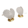 Set of 2 Murano glass table lamps, Italy, 1980s