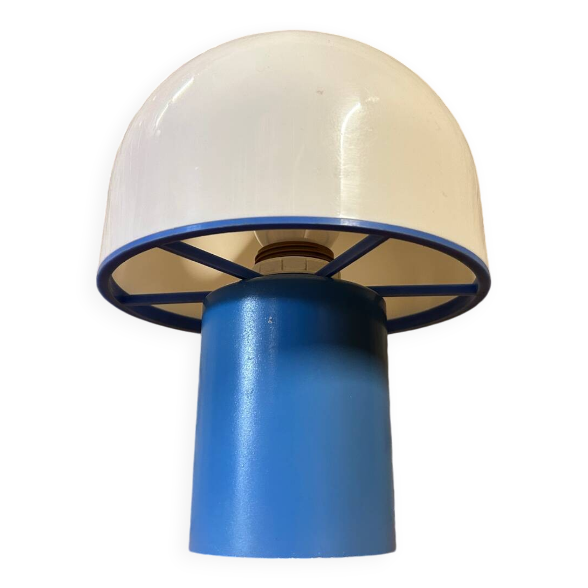 Lampe champignon en métal et résine 1970