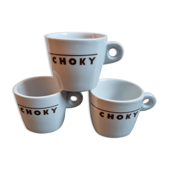 3 tasses Choky, chocolat