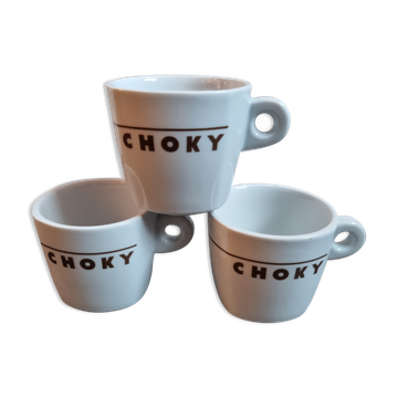 3 tasses Choky, chocolat