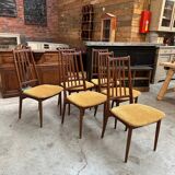 Lot of 6 chairs 60s