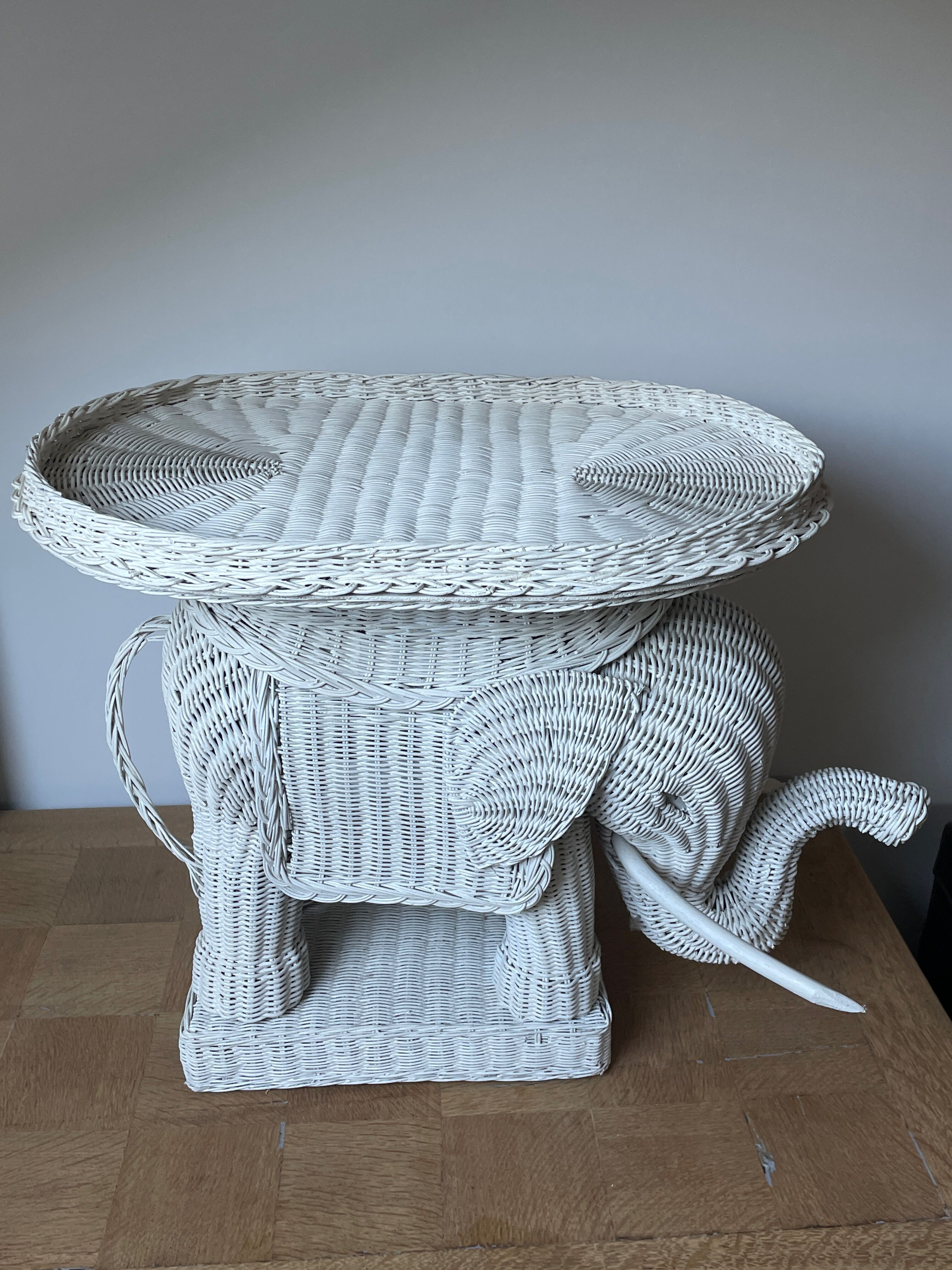 Rattan elephant harness
