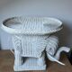 Rattan elephant harness