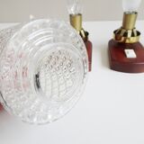 Paire de lampes de chevet avec base en bois