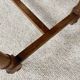 Antique banquette in Louis XIII style, turned wood with caning, late 19th to early 20th century.