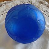 Blue glass vase. Art Deco