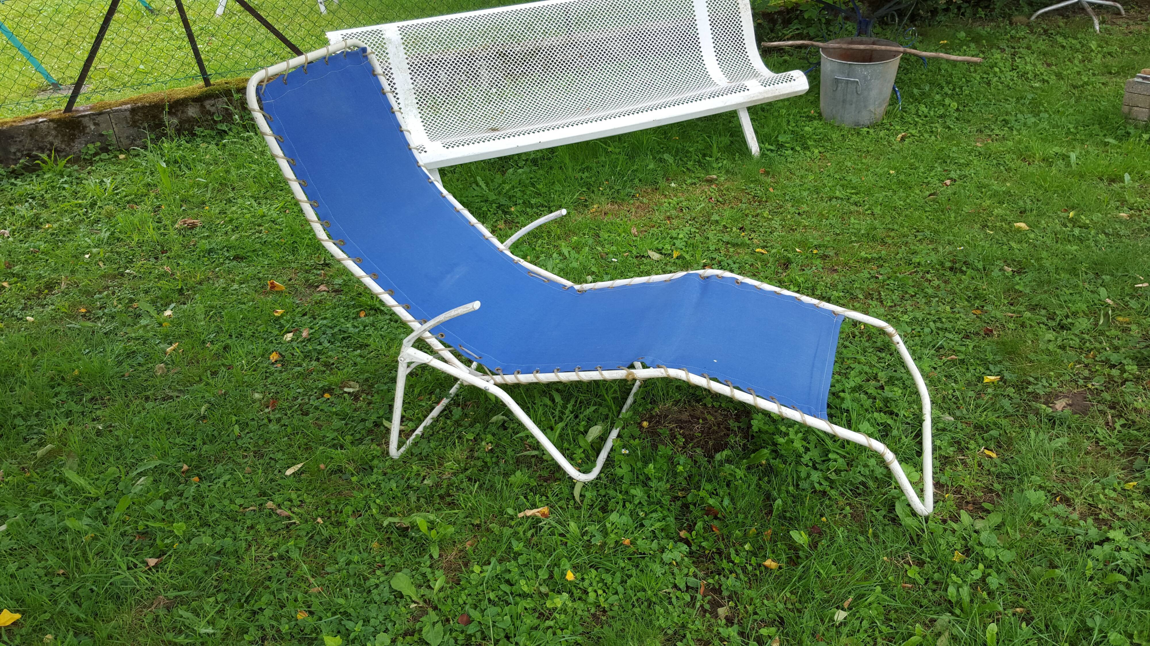 Homa Denmark vintage sunbed lounger