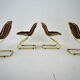 Midcentury set of four dining chairs, italy, 1970s