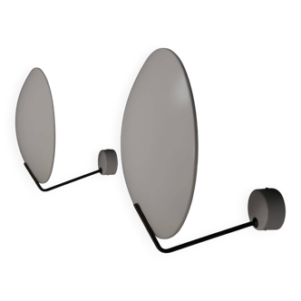 Set of metal Stilnovo Mod. 232 sconces by Bruno Gatta, Italy 1962