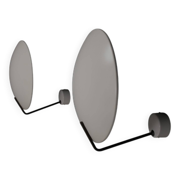 Set of metal Stilnovo Mod. 232 sconces by Bruno Gatta, Italy 1962
