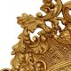 Large Classic Wooden Mirror, Rococo Style Chinoiserie, 124 cm